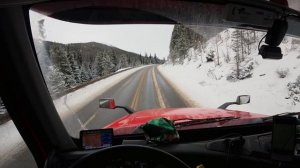 Дальнобой в США: лёд, ветер, цепи и грузы, которые разваливаются