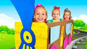 Песня о поезде для детей | Детские стишки Майи и Маши и Детские песенки+Веселые детские сборники