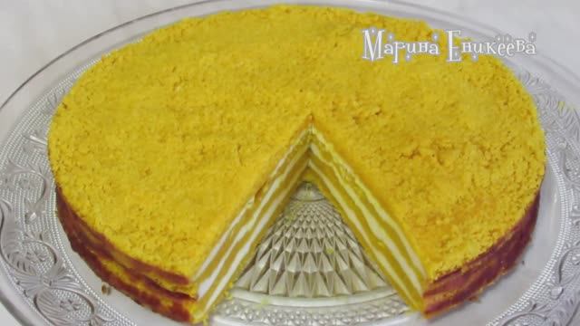 Торт на 8 МАРТА МИМОЗА НАСЫПНОЙ Просто ТАЕТ во РТУ! ВМЕСТЕ с КРЕМОМ ВЫПЕКАЕТСЯ