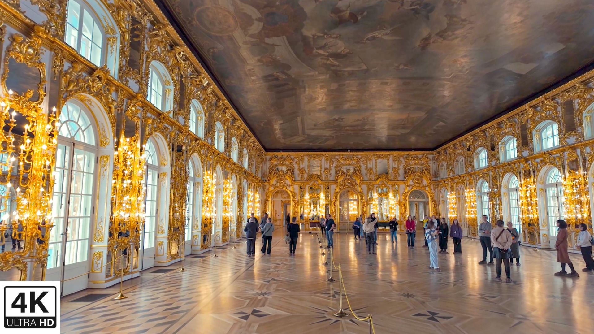Янтарная комната. Все залы Екатерининского дворца в Царском Селе (город Пушкин). САНКТ-ПЕТЕРБУРГ.