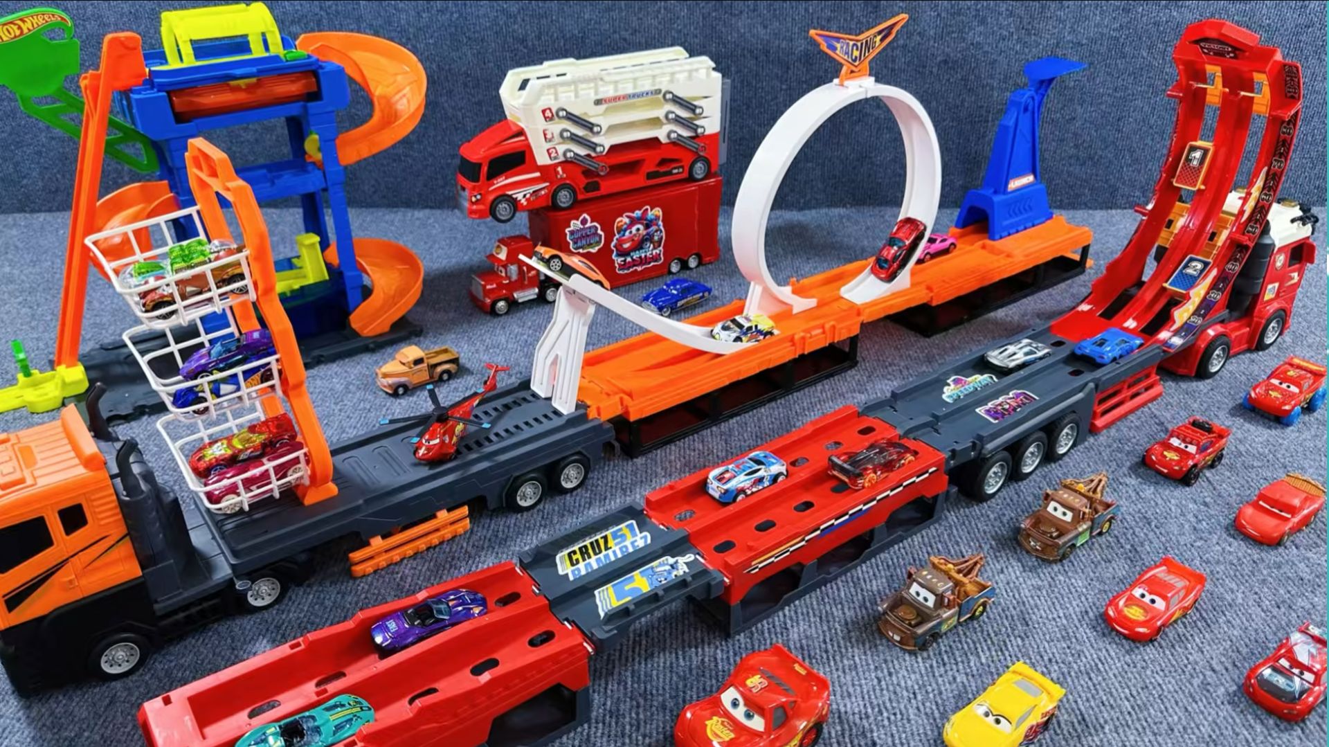 Мультики для детей Маккуин меняет цвет в автомойке! Волшебный набор Тачки