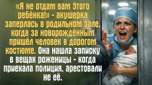 Записка в подкладке сумки. Одна строчка — и акушерка заперла двери. Рассказ до мурашек