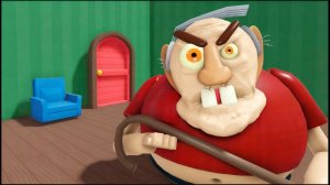 Бабушка против дедушки бегут из тюрьмы! Обби роблокс