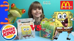 ИГРУШКИ Хэппи Мил National Geographic Kids Против Губка Боб Бургер Кинг