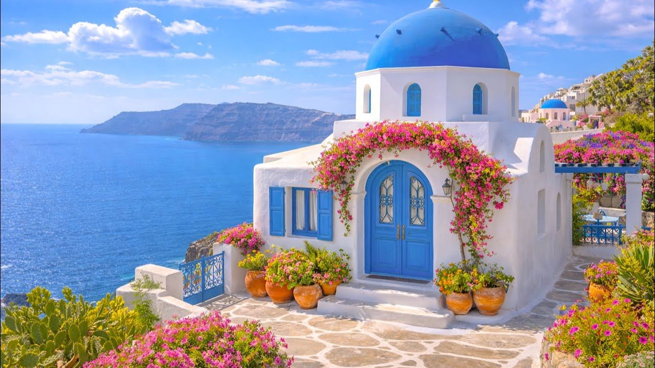 Санторини, Греция. Самое красивое место на земле | #путешествиеонлайн #шариклайф