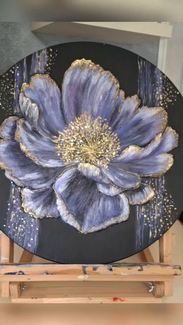 Фантазия на чёрном холсте #art #картины #творчество #современнаякартина #painting #искусство