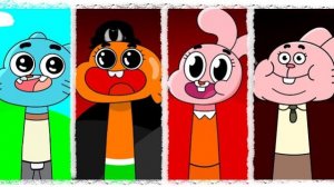СПРУНКИ ОС: GUMBALL WATTERSON,DARWIN WATTERSON,ANAIS WATTERSON,RICHARD WATTERSON ФАЗА 1-2 РЕАКЦИЯ