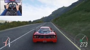 Ferrari F40: легенда 80-х 🔥 Заезд в FH4 на Logitech G29 🏁