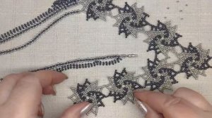 Колье из бисера "Колесо Фортуны" 🌺