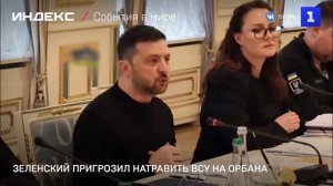 Зеленский пригрозил натравить ВСУ на Орбана