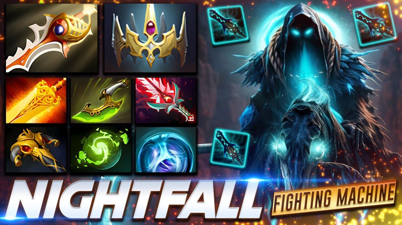 Nightfall Abaddon FIGHTNING MACHINE — профессиональный геймплей в Dota 2 [Смотри и учись]