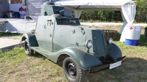 Слалом на бронемашие ФАИ-М, слёт "Моторы Войны", август 2018