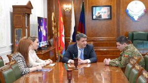 Джамбулат Салавов встретился с участником СВО Саидом Альбориевым