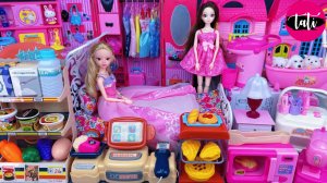 Играем в игрушки из мультика принцесса кукла Барби. Мультфильм для детей. ASMR АСМР