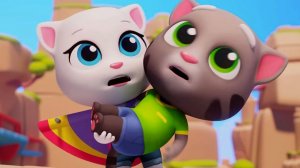 Говорящий том и Анжела Мультфильм - Погоня за конфетами - Мультик для детей Мой говорящий Том