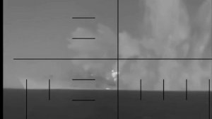 Момент торпедирования американцами иранского фрегата.