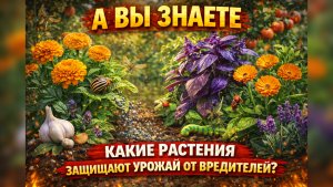Растения которые защищают от вредителей ваш огород
