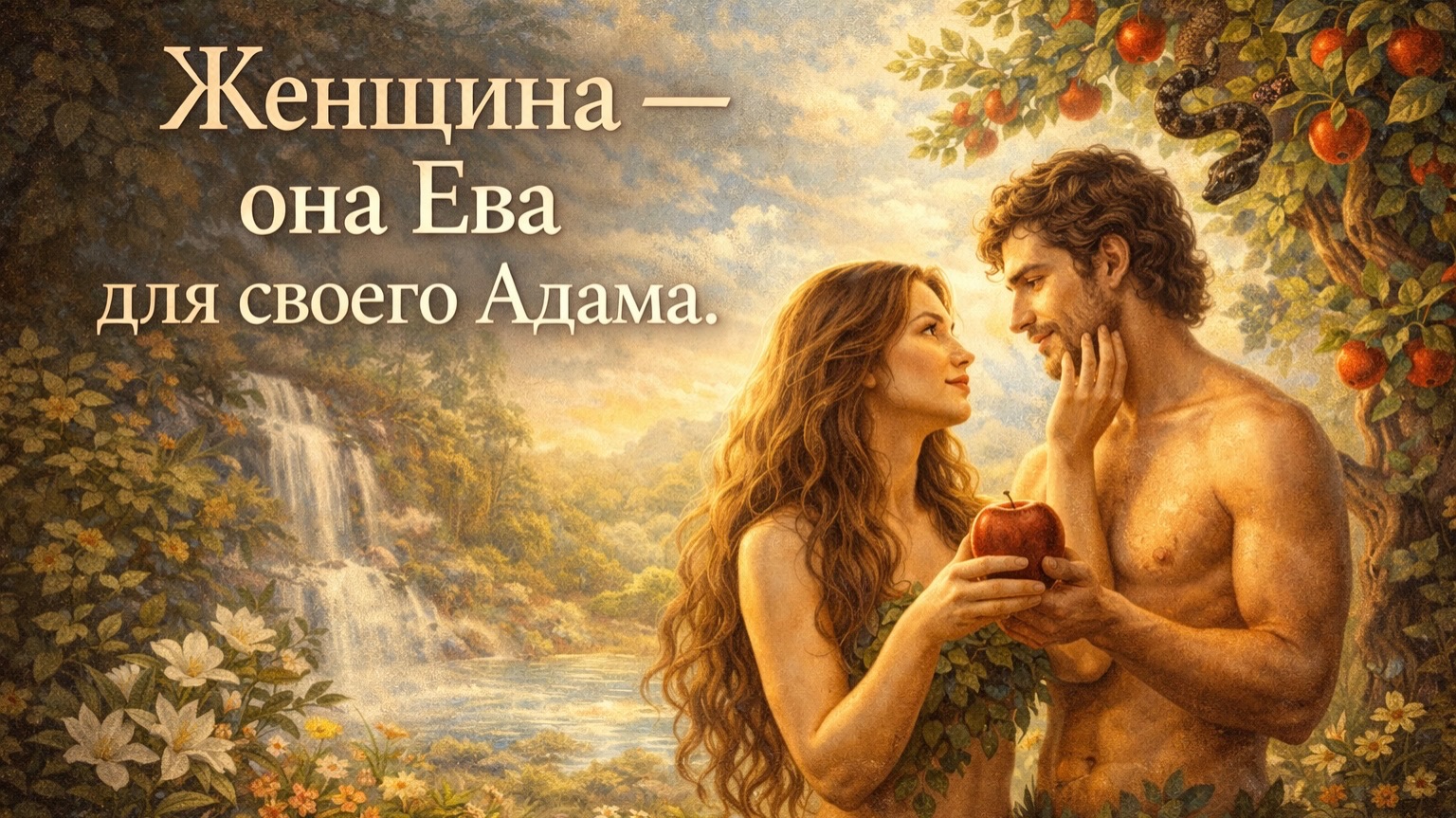 Женщина - она Ева своего Адама!