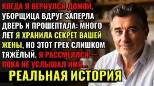 Когда я вернулся домой, уборщица вдруг заперла дверь и прошептала...