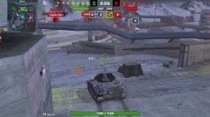 Танки Блиц. Катаем взводом. Хорошие бои взводом. Шкода т 27 , ААТ60, и Скорпион G.