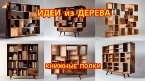 Идеи из дерева и как сделать полки для книг и шкафы