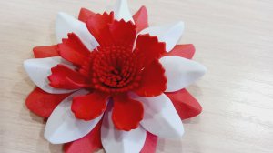 Оригинальный цветок из фоамирана. МК цветы своими руками