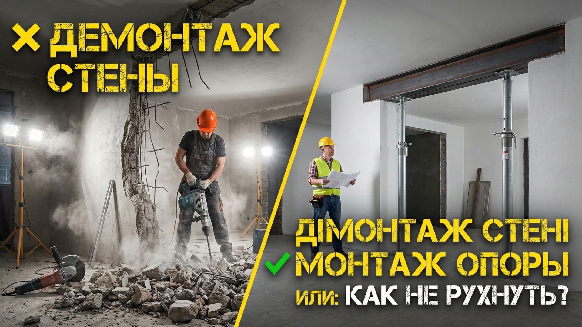 Как заменить несущую стену.