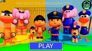 Заключенные покойо против полиции! В побеге из тюрьмы токсичной лавы Барри! #roblox #obby