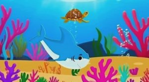 Акуленок и черепаха