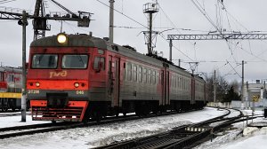 ЭТ2М 046, сообщением Красное Село - Санкт-Петербург на станции Лигово