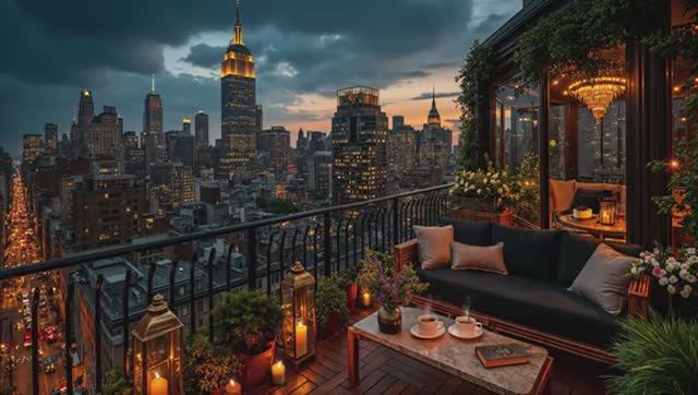 Джаз 4 часа Luxury New York Night Jazz