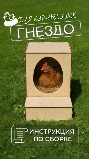 Гнездо для кур-несушек, инструкция по сборке