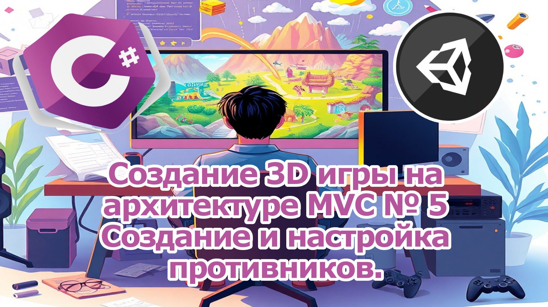 Создание 3D игры на архитектуре MVC № 5 Создание и настройка противников.