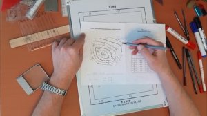 Отрисовка рельефа. Проведение горизонталей