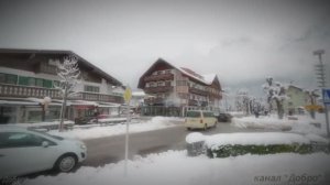 Миттенвальд после сильного снегопада❄️ Самый живописный город Германии 4K 60 кадров в секунду❄️