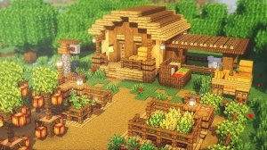 Мастер-класс по строительству дома в Minecraft: уютная ферма с кладовой