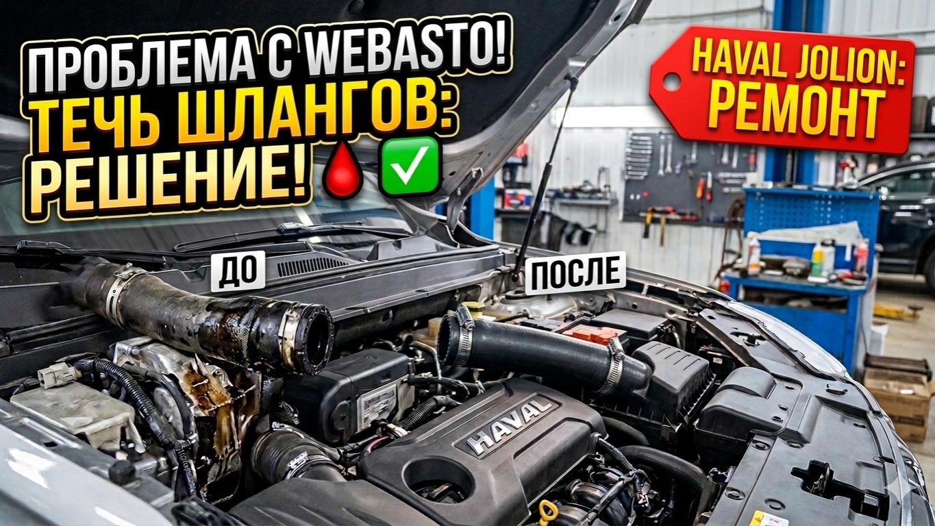 Переделка шлангов на вебасто. HAVAL Jolion