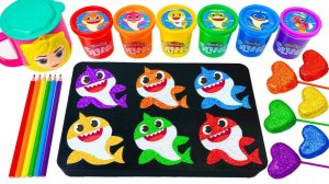 ИГРАЕМ В СЛАЙМЫ ЗАЛИВАЕМ В ФОРМЫ БЭБИ ШАРК АСМР ВИДЕО ДЛЯ ДЕТЕЙ ДЕТСКИЙ КАНАЛ ИГРАЛКИ-ЗАЛИПАЛКИ