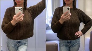 Вяжем джемпер полупатентной резинкой. Мастер-класс