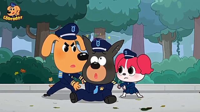 Не подходите к оборванным электрическим проводам! Мультфильм «Шериф Лабрадор».