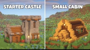 Minecraft | 3 простых стартовых дома для выживания 🏠