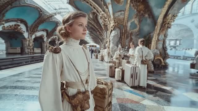 Ретрофутуризм.Место, где поезда встречаются с дирижаблями