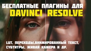 бесплатные плагины для davinci resolve