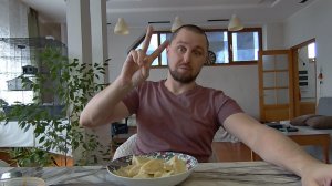 Мукбанг, вареники с картошкой и морковка по корейский