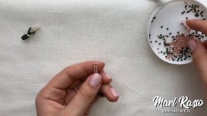 Кольцо из бисера "Узелок" 💍