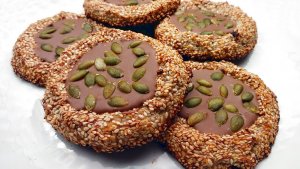 Прекрасное кунжутное печенье 🍪, без глютена, без сахара и муки👍 Простое в приготовлении