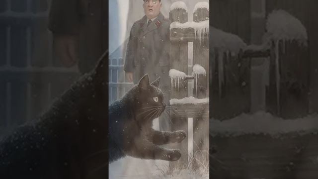 Кот Флин живёт в приюте Черный Кот Но что если открыть вольер и выпустить зверя?