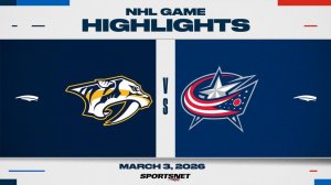 04.03.2026 | ОБЗОР МАТЧА | Коламбус Блю Джекетс - Нэшвилл Предаторз | Highlights