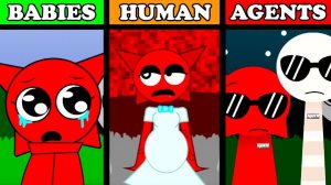 Incredibox - Sprunki Малыши Retake Vs Human Версия Vs Agents Sprunkis ｜ Normal Vs Horror