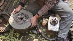 Ремонт диска сцепления грузовика. Пакистан